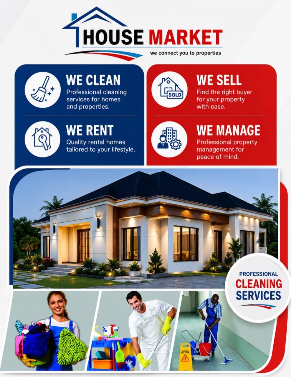 Professional cleaning & management