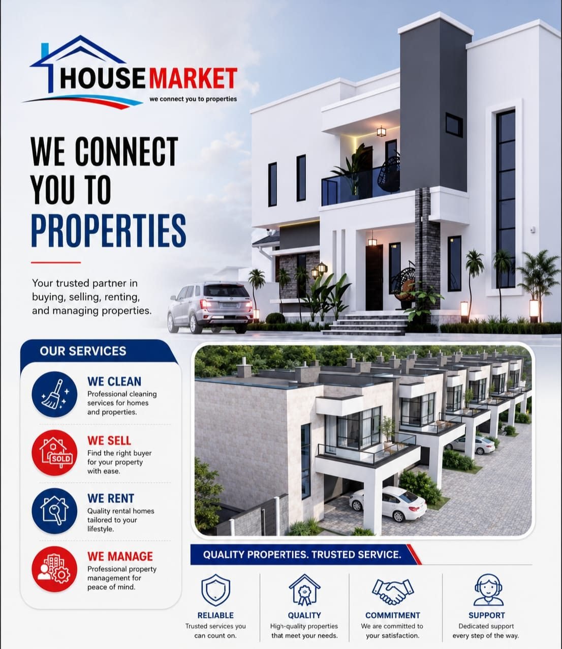 We connect you to properties